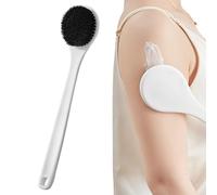 Back Shower Scrubber, Back Lotion Applicator | Extra Long Handle Wide Low Head Applicator,Portable Shower Accessories for Family Friends