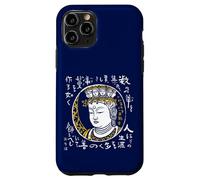 Back Side Japan Art Sculpture Yoshizawa Kanatatsu Buddha Statue Eleven-Sided Kanen (Daiwa Muji) Words of Buddha Buddha Printing Artist Kuntada Yoshizawa Case for iPhone 11 Pro