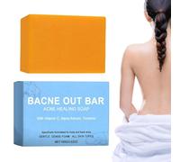 Back Soap - Long Handle Cleansing Tool | Soft Silicone Material with Extended Grip Design, Bath Scrubber Accessory for Hard to Reach Skin Areas and Daily Hygiene Use
