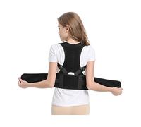 Back Spine Corrector Soft/Breathable Invisible (Black) (Size : Lengthen Code)
