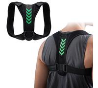 Back Straightener, Posture Corrector for Men & Women, Adjustable Elastic Posture Trainer for Posture Correction, Relief from Neck Shoulder Upper Back Pain, Back Support to Prevent Hunchback (Black)
