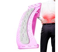 Back Stretch Device, Adjustable Traction Board with Curved Support, Lumbar Massager for Comfort Relief, Sturdy Frame with Soft Cushion, Therapeutic Tool for Spine Correction & Muscle Recovery