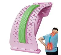 Back Stretcher - 3-Level Adjustable Lumbar Traction, 38x20x4cm Spine Stretcher - Adjustable Silicone & ABS Non-Slip Spinal decompressions Relief Board | Yoga, Fitness, Sleep, Scoliosis, Pain Recovery