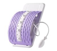 Back Stretcher | 37.5x21x5cm Adjustable Lumbar Traction Device 150kg Load Capacity | Stable Portable Inflatable Back Stretcher For Muscle Recovery Fitness Pilates Fatigue Relief Gym Home Yoga Workout