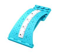 Back Stretcher, 4 Level Adjustable Lumbar Support 24.5x18x3.5cm, Spine Board Trainer, Lower Back Cracker, Upper Spine Supporter, for Adults Athletes Fitness