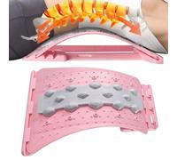 Back Stretcher - Adjustable 4-Step Lumbar Stretching Board, Ergonomic Spine Massager, Relaxation & Flexibility Enhancement, Sturdy Support Structure, Premium Back Tool, Home Device for Youth, Adults