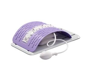 Back Stretcher | Adjustable Lumbar Traction Device Load Capacity 150kg | Adjustable Inflatable Arch for Yoga Gym Fitness Pilates Exercise - Yoga Pilates Exercise in Cas