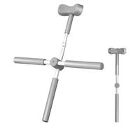 Back Stretcher Cross - 78x8x6cm Upper Body Stretching Yoga Stick, Adjustable Stainless Steel Corrector, Foam Lined Alignment Aid, Portable Homegym Straightener - For Fitnesstra