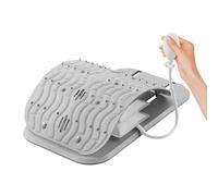 Back Stretcher - Ergonomic Traction Device with Magnet for Pain Reliefs | Lumbar Cracking Support and Muscle Massager, Lower Back Exercise Tool for Men Women Home Gym Workout, 21x37.7cm Blue Gray