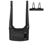 Back Stretcher For Spine Decompression, Adjustable Black M Size, Neck And Waist Massage, Posture Improvement, Relieves Back Pain