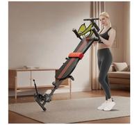 Back Stretcher Inversion Table for Home Use with Adjustable Stretching Bar & Cervical Traction Comfortable Back Stretch Bench With Ankle Support Adjustable Length Lumbar Massage for Body Relaxation