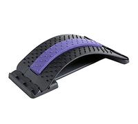 Back Stretcher Multi-Level Adjustable Back Massager Stretcher Waist Neck Stretch Fitness Equipment Lumbar Cervical Spine Support Pain Relief Lower Back Stretcher (Size : Purple)