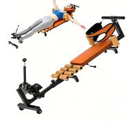Back Stretcher, neck trainer, Adjustable Length from 140 to 185 cm, Cervical Lumber Spine Back Stretcher Traction Bed, for Cervical and Lumbar Relief