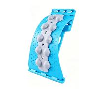 Back Stretcher Posture Corrector,Back Stretcher Cracker,Lower Back Pain Relief, 4 Level Adjustable,Traction Massager Board with Nodes, Lightweight Orthopedic Cushion, for Back, Neck, Shoulder (Blue)