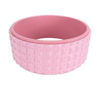 Back Stretcher Wheel Floating Points Deep Tissue Massage Back Roller for Beginners Women Pink EVA PC Material 12.2 Inch Diameter