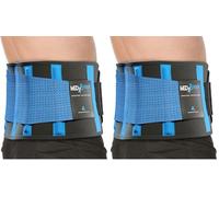 Back Support Belt Back Brace for Lower Lumbar Pain Relief for Men and Women - Medical Grade Orthopaedic Waist Compression for Sciatica Nerve, Scoliosis, Disc or Lifting at Work (Pack of 2)