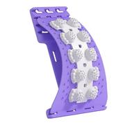 Back Support Board, Lumbar Back Stretcher with Magnet Massage Points, Improves Posture and Pain Relief for Back Neck Shoulder Discomfort(Purple)