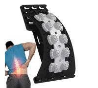 Back Support Board, Lumbar Back Stretcher with Magnet Massage Points, Improves Posture and Pain Relief for Back Neck Shoulder Discomfort(Black)