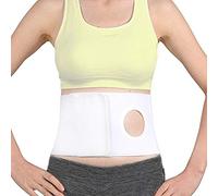Back Support Brace,Ostomy Abdominal Binder Brace Waist Support Wear on The Abdominal Stoma to Fix Bag and Prevent Parastomal Hernia Size L