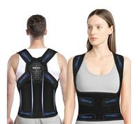 Back Support Brace Posture Corrector：Breathable Shoulder Neck Lumbar Belt Strap - Adjustable Upper Lower Back Straightener Supports for Spine Hunchback - Back Braces Correction for Women and Men - M