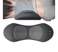 Back Support Massage Pillow - Hot Compress Electric Lumbar Massage Cushion,Heated Memory Foam Cushion for Sofa Office Chair Apartment Wheelchair Travel Car Seat Studying Working