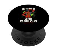 Back Surgery Bionic And Fabulous Fun Womens Get Well PopSockets Adhesive PopGrip