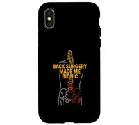 Back Surgery Made Me Bionic Cool Womens Surgery Recover Case for iPhone X/XS