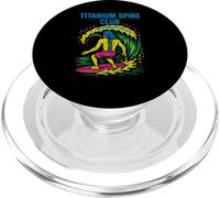 Back Surgery Titanium Spine Club Cool Mens Get Well PopSockets PopGrip for MagSafe