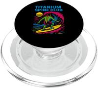 Back Surgery Titanium Spine Club Cool Mens Get Well PopSockets PopGrip for MagSafe