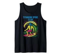 Back Surgery Titanium Spine Club Cool Mens Get Well Tank Top