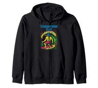 Back Surgery Titanium Spine Club Cool Mens Get Well Zip Hoodie