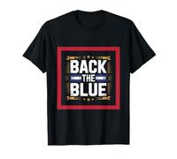 Back The Blue Law Enforcement Support Message T-Shirt