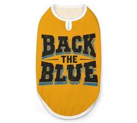 Back The Blue Police Breathable Dog Shirts Clothes Printed Sleeveless Vest Soft Summer Tank Top for Small Medium Large Pet