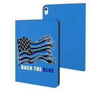 Back The Blue Police Line Flag Case Compatible for ipad Air5/air4 (10.9in) /ipad Pro 2018(11in) Tablet Cases Stand Protective Cover with Sleep/Wake
