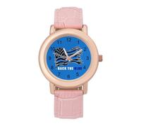 Back The Blue Police Line Flag Womens Watch Digital Wrist Watches Casual Business Wristwatch Ladies