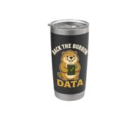 Back The Burrow Data Marmot Research Humor Stainless Steel Insulated Tumbler