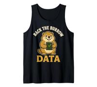 Back The Burrow Data Marmot Research Humor Tank Top