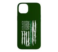 Back the Green Thin Green Line American Flag Border Patrol Case for iPhone 14 Plus