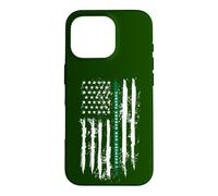 Back the Green Thin Green Line American Flag Border Patrol Case for iPhone 16 Pro