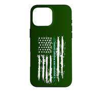 Back the Green Thin Green Line American Flag Border Patrol Case for iPhone 16 Pro Max