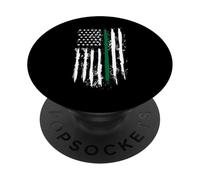 Back the Green Thin Green Line American Flag Border Patrol PopSockets Adhesive PopGrip