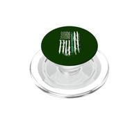 Back the Green Thin Green Line American Flag Border Patrol PopSockets PopGrip for MagSafe