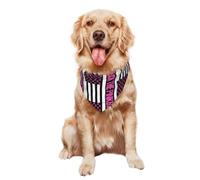 Back The Pink Breast Cancer Awareness Ribbon Flag Dog Bandanas Pet Costume Cat Scarf for Small Medium Large Dogs, Cats Pets