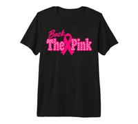 Back The Pink Breast Cancer Support Cancer Warrior Survivors Premium T-Shirt