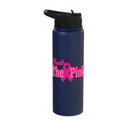 Back The Pink Breast Cancer Support Cancer Warrior Survivors Stainless Steel Insulated Water Bottle