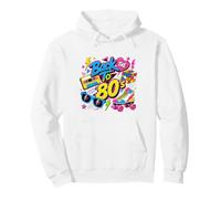 Back to 80s Nostalgia Roller Skate Boombox Cassette Eighties Pullover Hoodie