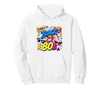 Back to 80s Nostalgia Roller Skate Boombox Cassette Tape 80s Pullover Hoodie