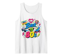 Back to 80s Nostalgia Roller Skate Boombox Cassette Tape 80s Tank Top