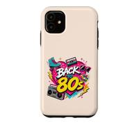 Back to 80s Retro Boom Box Roller Skate Rubik's Sunglasses Case for iPhone 11