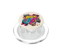 Back to 80s Retro Boom Box Roller Skate Rubik's Sunglasses PopSockets PopGrip for MagSafe